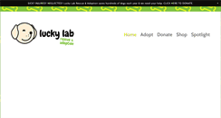 Desktop Screenshot of luckylabrescue.com